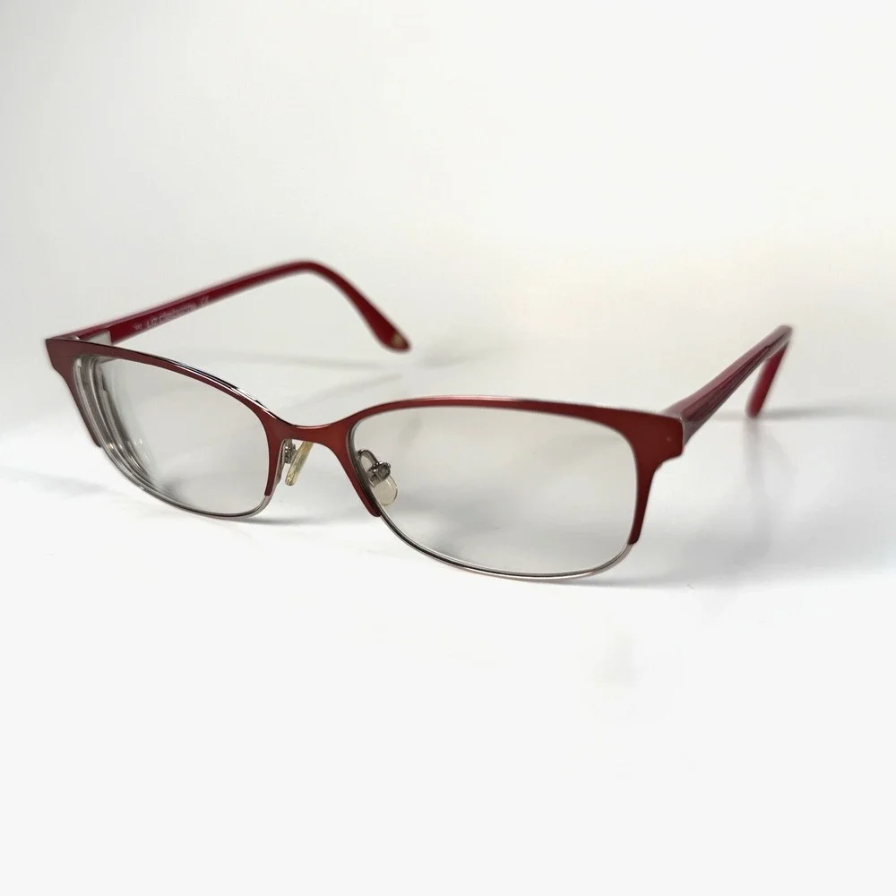 LIZ CLAIBORNE L644 G1C Eyeglasses Frame Only 50-16-140 Red Full Rim‎ Womens